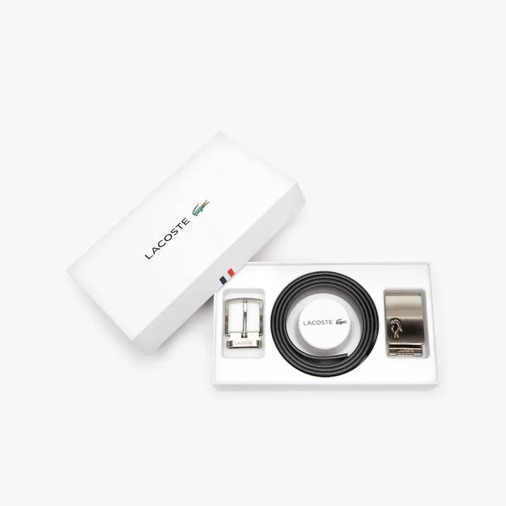 Lacoste belt 2025 gift set