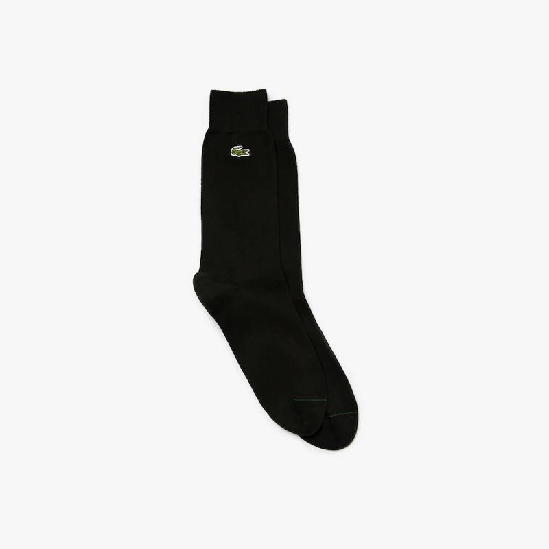 Men s Embroidered Crocodile Cotton Blend Socks XL Black M2 Boutiques