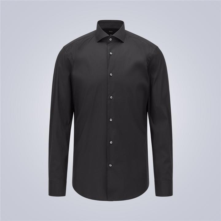 Slim Fit Shirt with Spread Collar