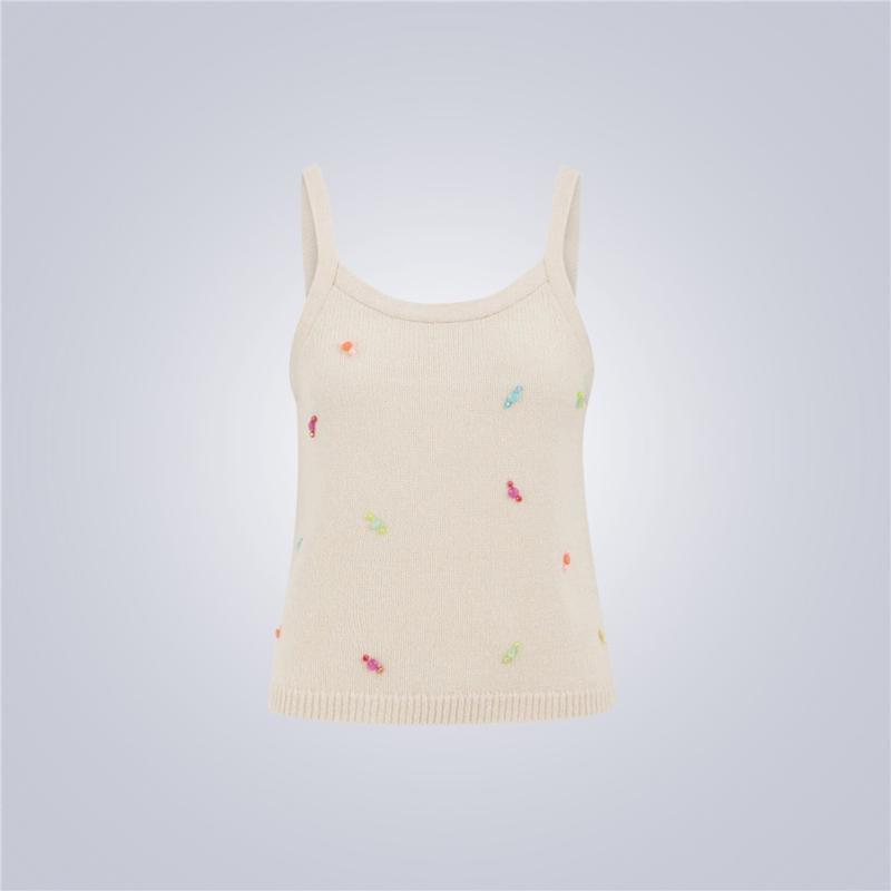 Vintage Butter Yellow Cotton Camisole W/ Floral Eyelet Detail French Top  Undershirt Rib Knit Pointelle Tank French Pointelle M -  Canada