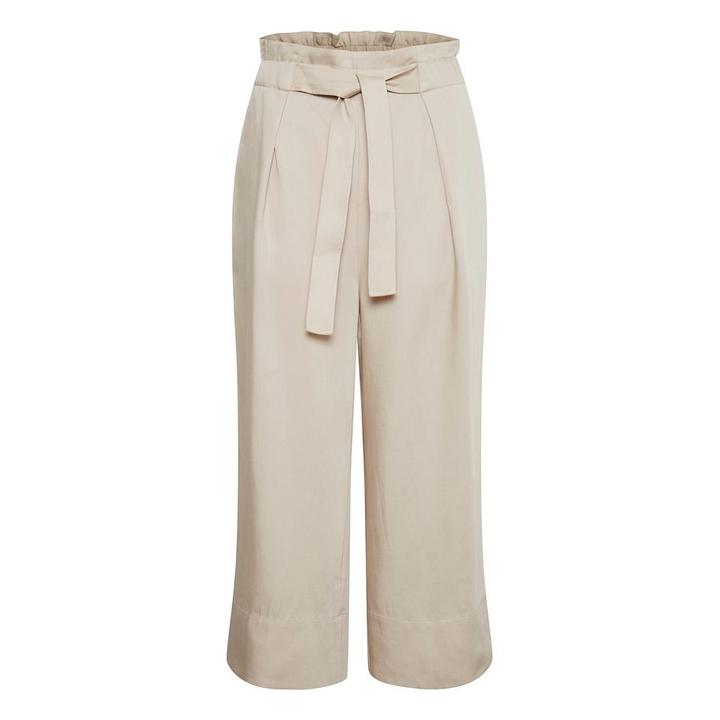 Qui Trousers 42 Beige Relaxed Fit | M2 Boutiques