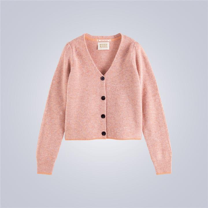 Pink cardigan button online up