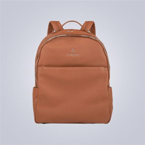CHARLOTTE Women's vegan leather backpack Tan M2 Boutiques