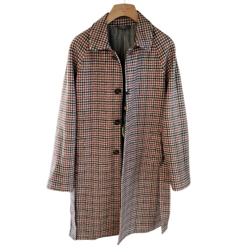 Burberry houndstooth outlet coat