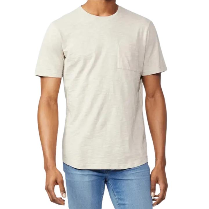 Vanilla Buff Kenneth T-Shirt M Cream Regular Crew-Neck | M2 Boutiques