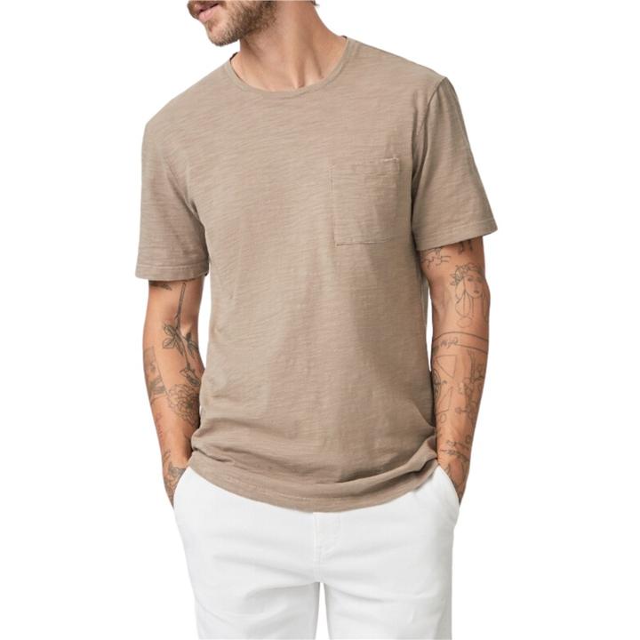 Brown crew discount neck t shirt