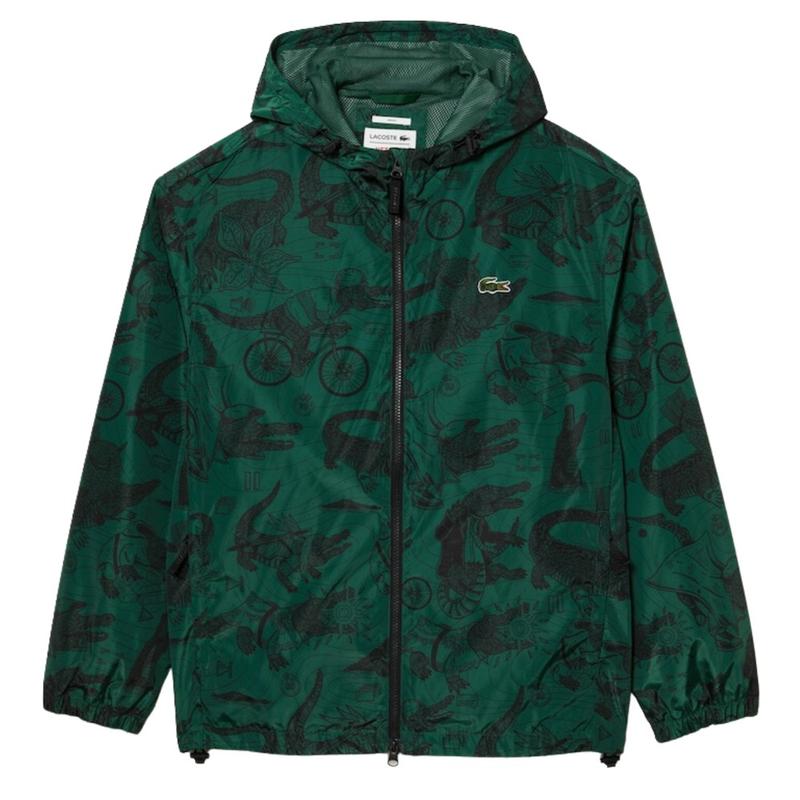 LACOSTE X NETFLIX JACKET XL Dark Green Hooded M2 Boutiques