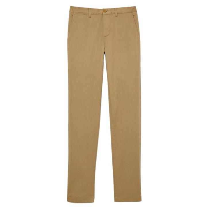 STRETCH COTTON TROUSERS 34 Beige L32 Slim Fit