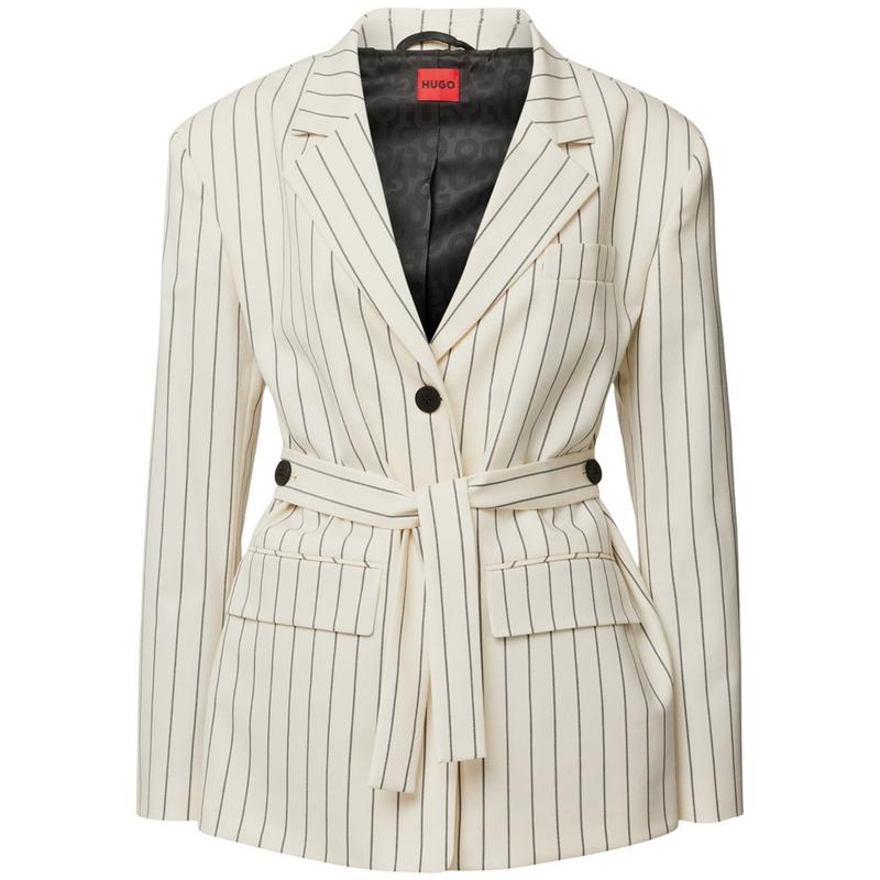 Cream 2024 striped blazer