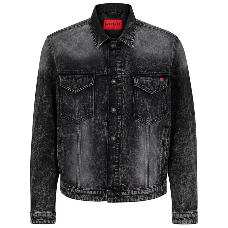 HUGO 078 1 DENIM JACKET S Black