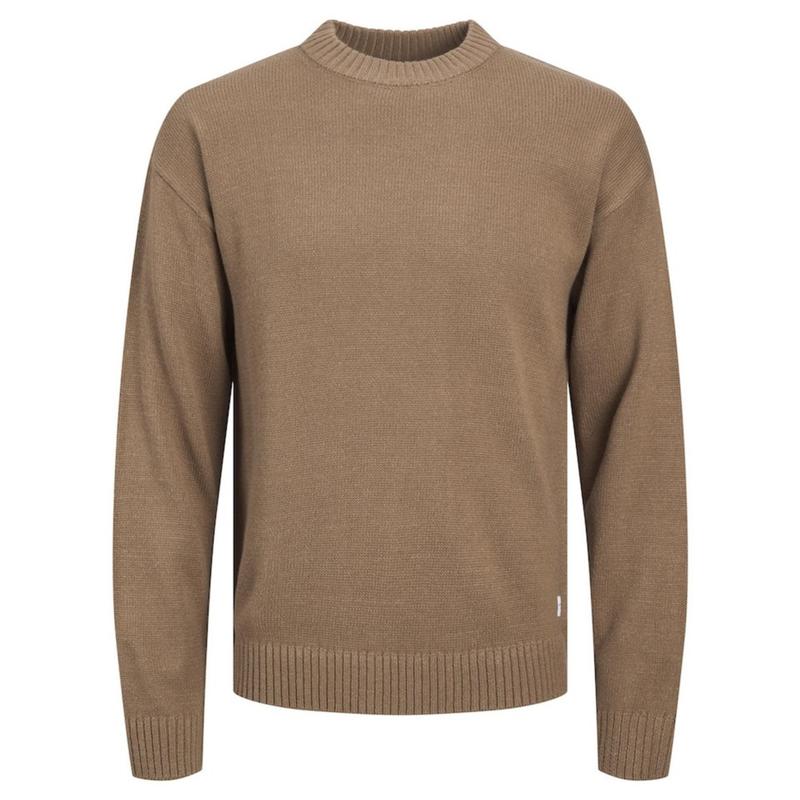 Brown crew outlet neck jumper