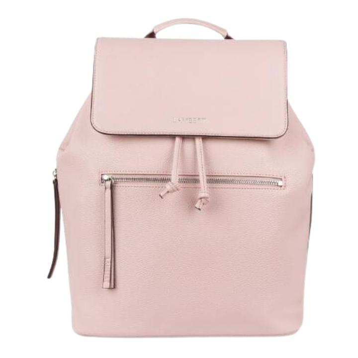 Pink deals leather backpack