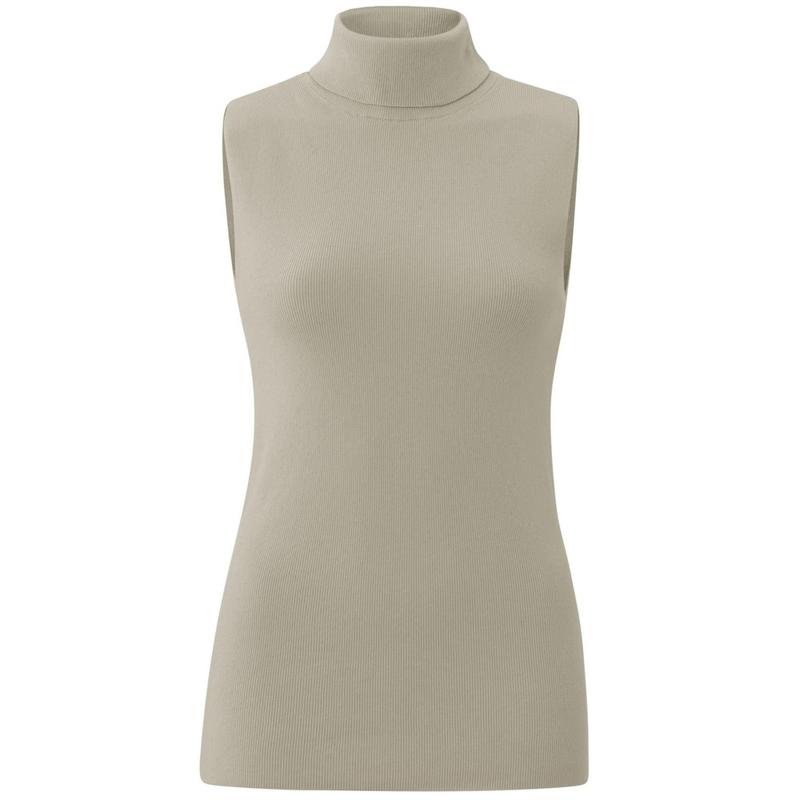 Beige sleeveless sweater best sale