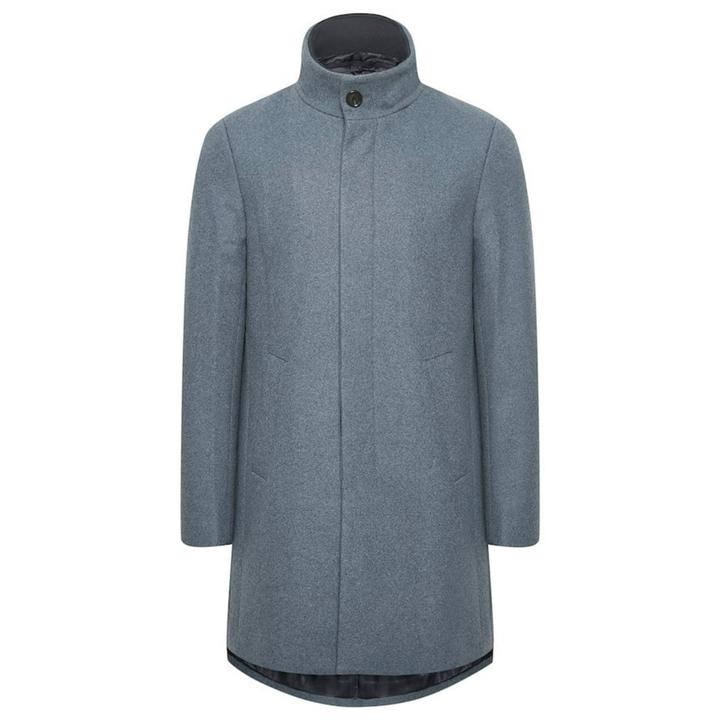 Mock neck wool coat hotsell