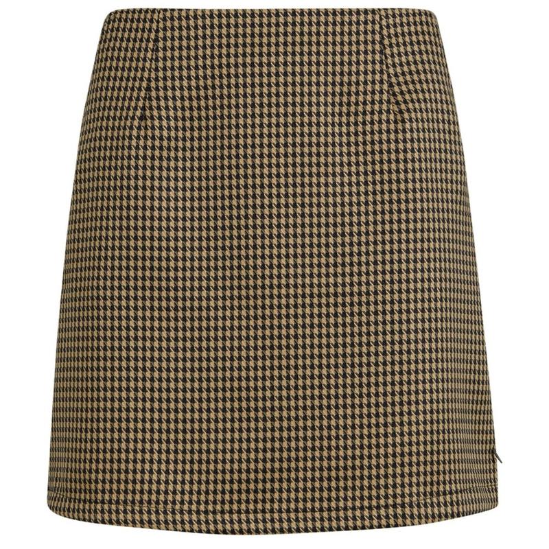 Brown houndstooth outlet pencil skirt