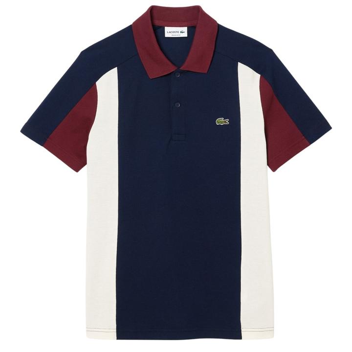 Lacoste colour clearance block polo shirt