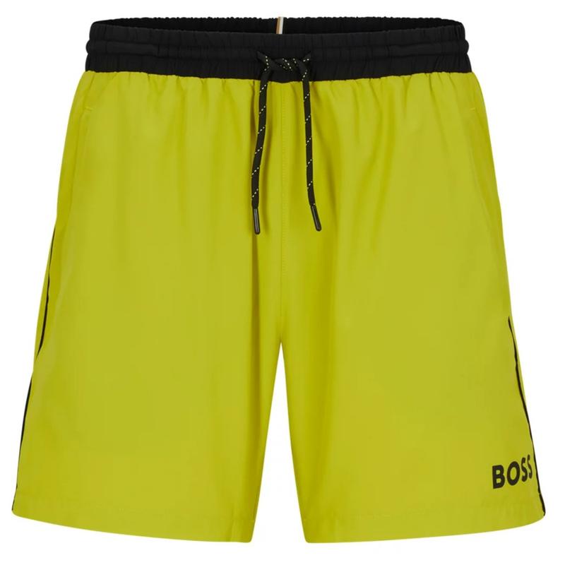 Neon yellow outlet board shorts