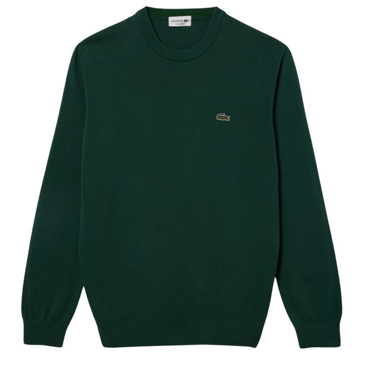 Olive Green Crewneck Sweater, 450 GSM Organic Cotton