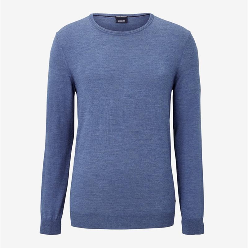 Blue crew neck jumper clearance