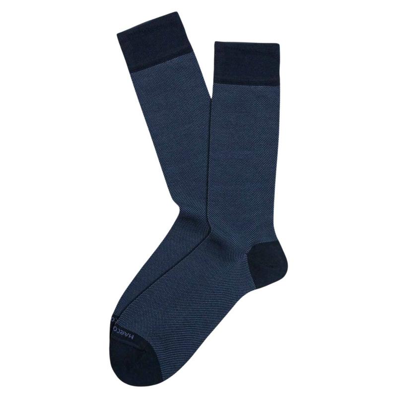 Chaussettes Hautes Coton d'Égypte Noir - Bleuforêt