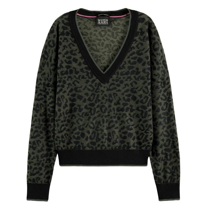 ANIMAL JACQUARD PULLOVER