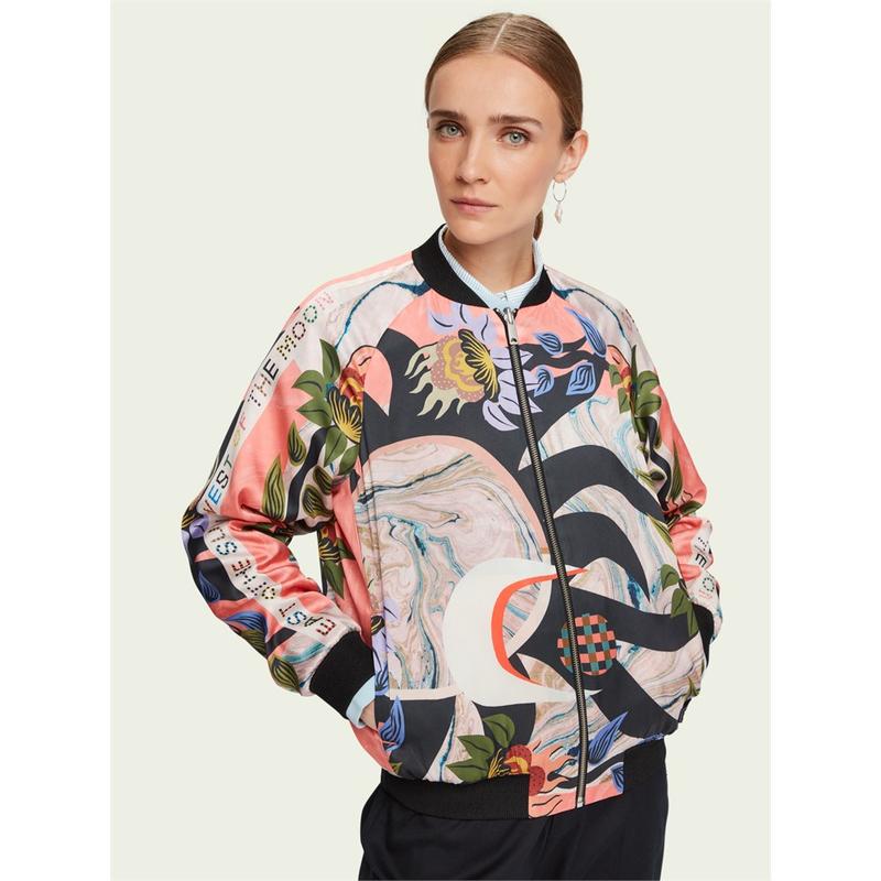 Coral 2024 bomber jacket