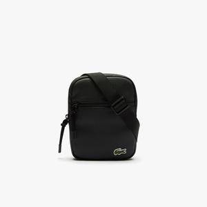 Lacoste Flat Unisex Crossbody Bag Black NH3307LV-000