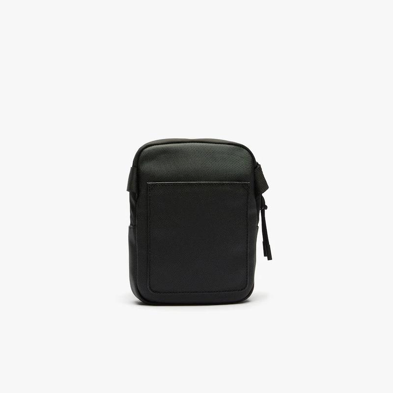 Men's LCST Coated Canvas Small Flat Crossbody Bag