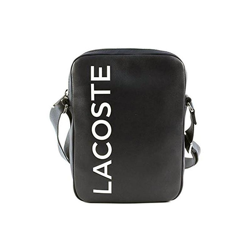 Leather crossbody bag Lacoste Black in Leather - 17344179