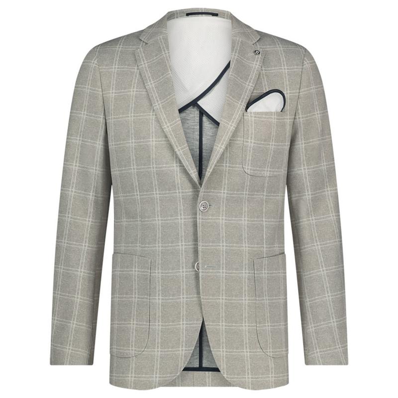 Blue windowpane jacket best sale