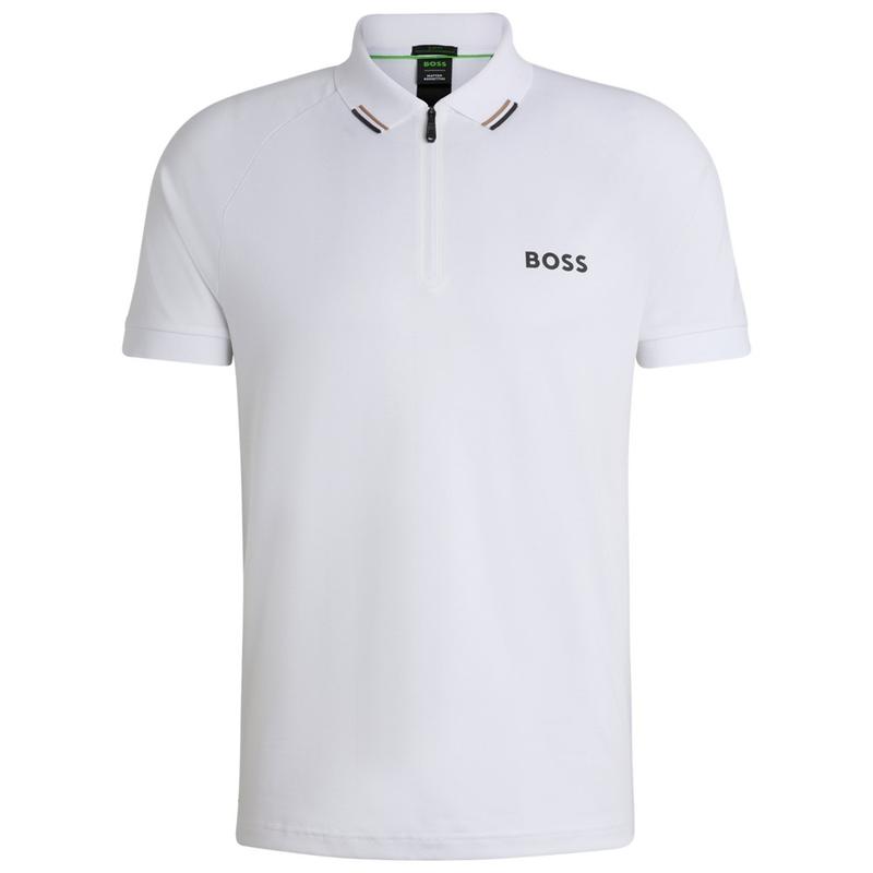 PHILIX HALF ZIP POLO S White Slim