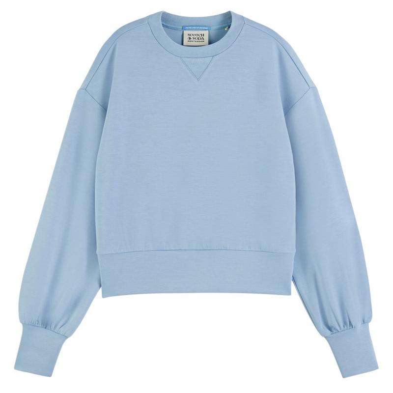 Blue crew neck sweatshirt best sale