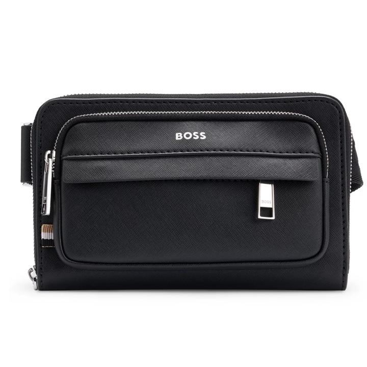 BOSS ボス★ブラック Zair バッグ BOSS Zair Leather Backpack Black – MAISONDEFASHION.COM