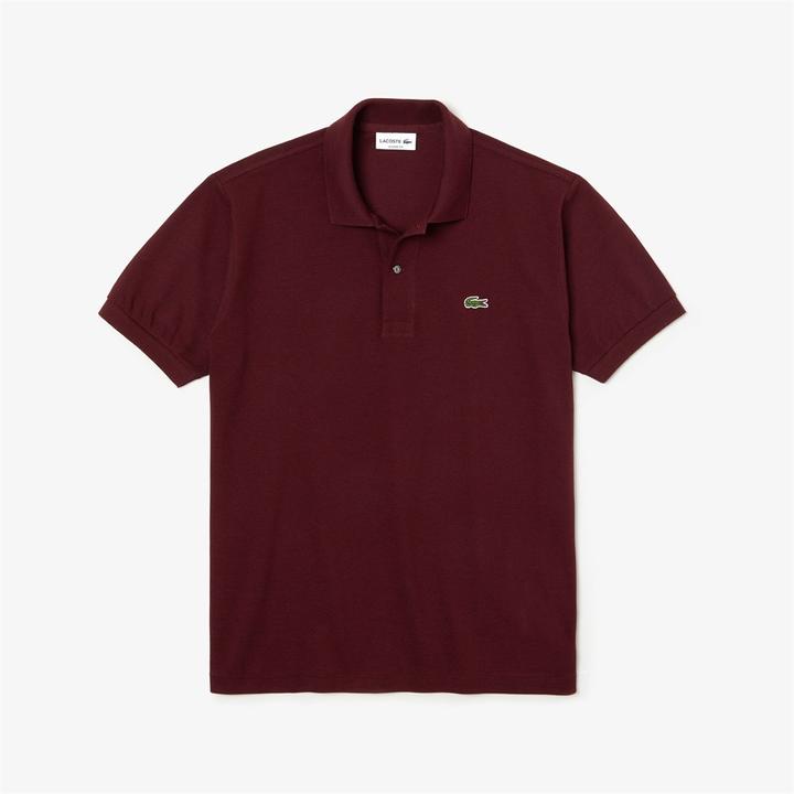 Men's Marl Knit L.12.12 Polo S Burgundy