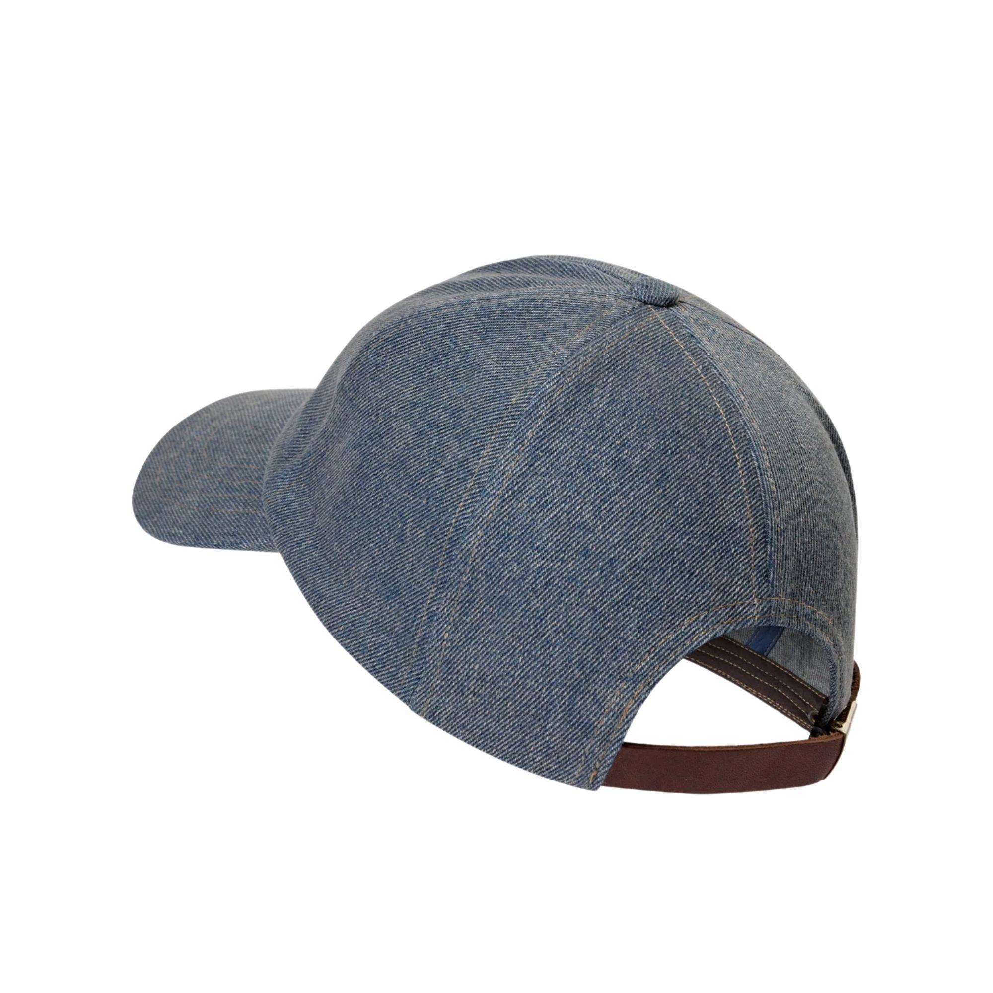 Casquette Militaire Bleu Jean Taille Unique - Style Vintage Par Léon Montane