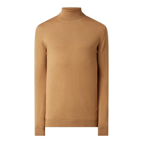 Beige polo neck best sale