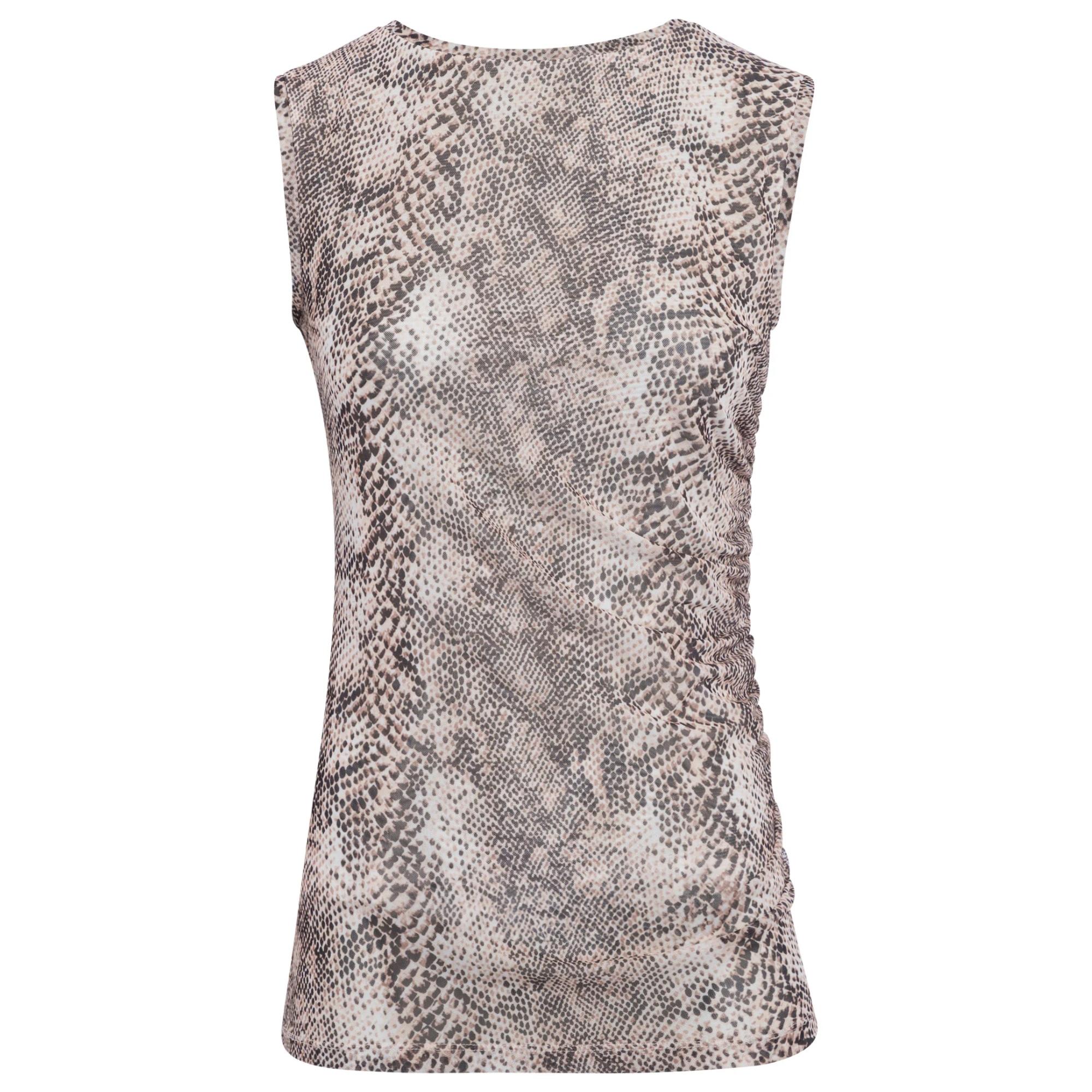 【全1色】シースルートップ　ブラック【250530top4】( jmam )(250602) SNAKE PRINT TOP | M2 Boutiques