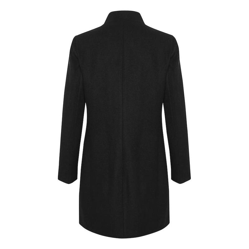 Levanna Coat 36 Black Mock Neck | M2 Boutiques