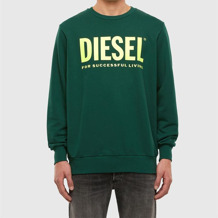 Diesel green outlet sweatshirt