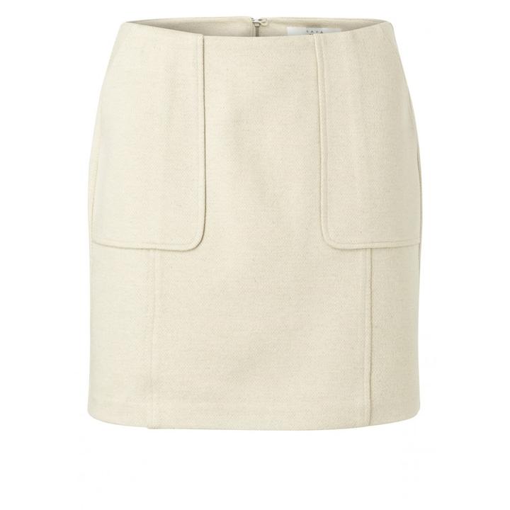 Cream pencil 2024 mini skirt