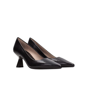 Escarpins Femme Hispanitas - Cuir Et Tissus, Blanc Et Noir - Talon 5,5 Cm - Pointure 37 - Occasion Très Bon état
