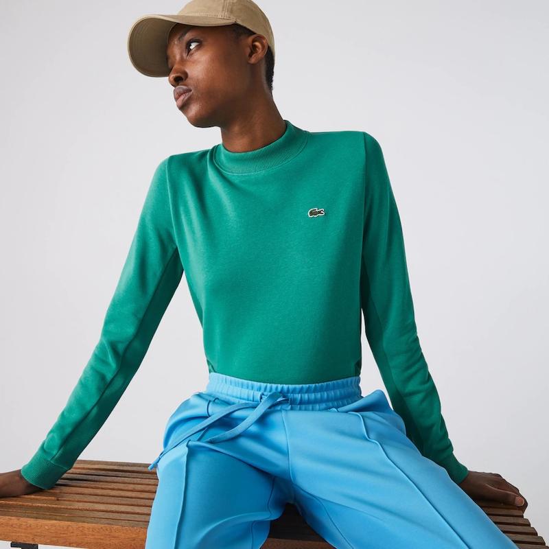 Chandail Femme Tennis Lacoste SPORT en molleton uni 38 Turquoise