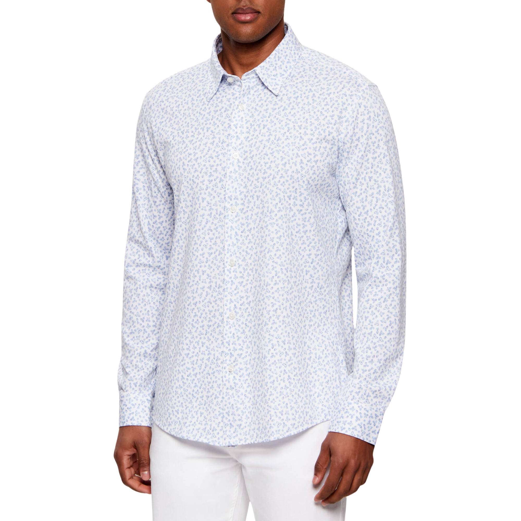 Ben Sherman Chemises à Manches Longues House Homme Bleu Carreaux