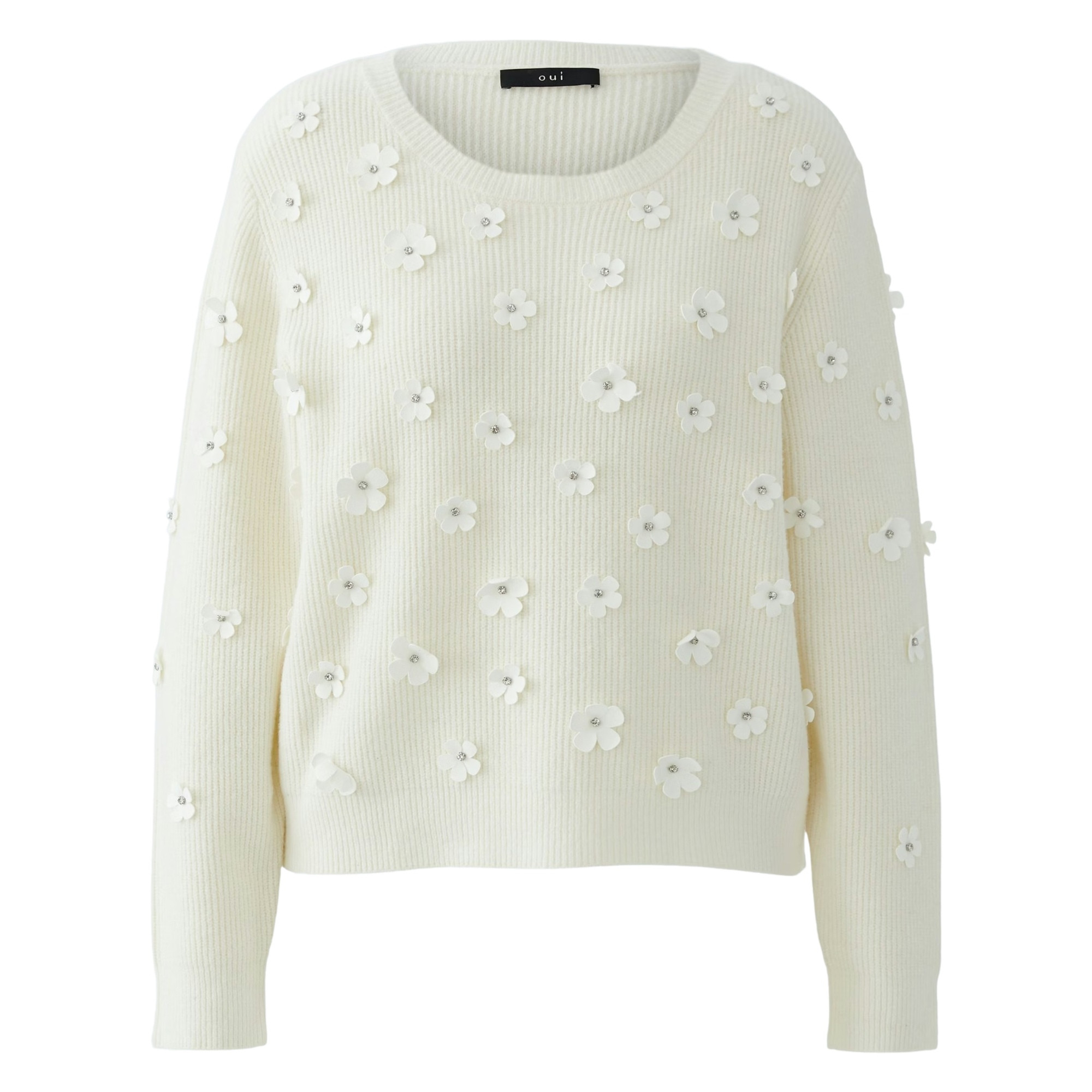 Haut Manches 3/4 Hannah Sky – Bleu Ciel, Motif Lèvres Carrées, Taille L (USA)