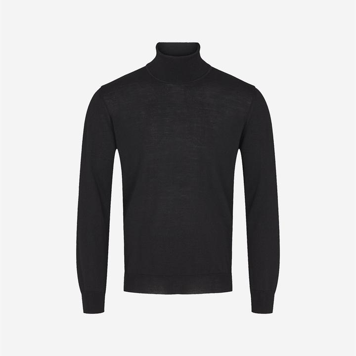 Black mock neck sweater mens best sale