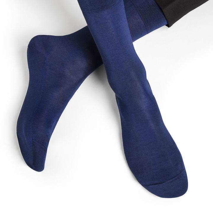 Mercerised cotton invisible socks Black - Bleuforêt