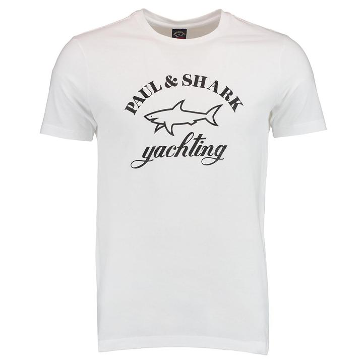Yachting Logo T-shirt XXL White Crew-Neck