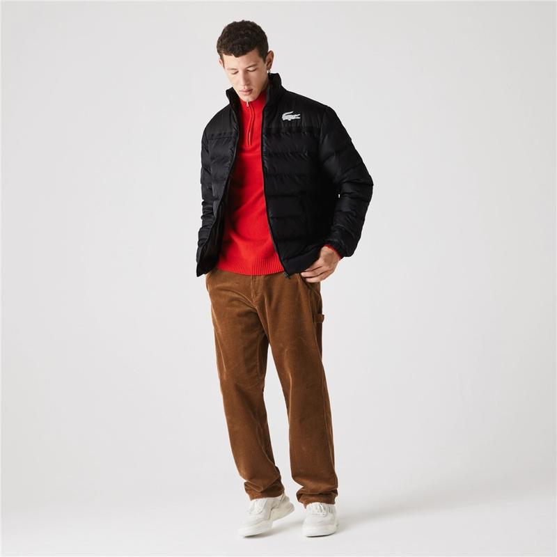 Blouson Matelasse Lacoste Sport M L Noir M2 Boutiques