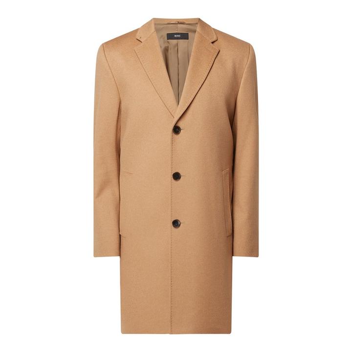 STRATUS WOOL AND CASHMERE COAT 40 Tan M2 Boutiques