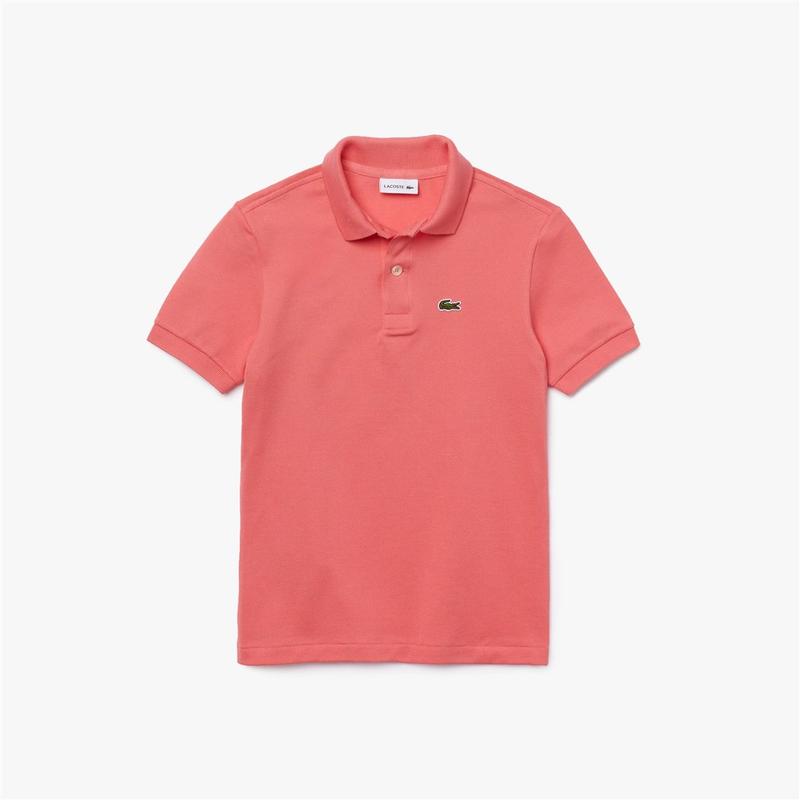 Polo enfant Lacoste Regular Fit en petit pique 10ANS A 16ANS 10ANS Corail M2 Boutiques